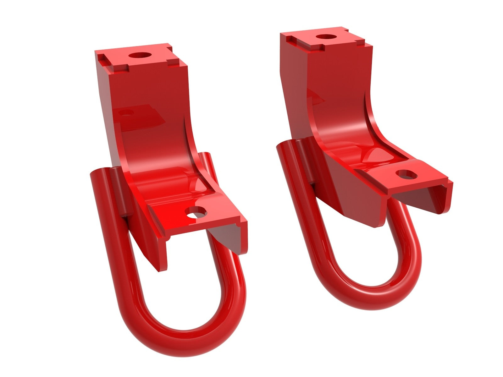 2022-2024 Toyota Tundra aFe Control Red Front Tow Hooks - Heavy Duty Off-Road Recovery Accessories for Truck & SUV Adventures