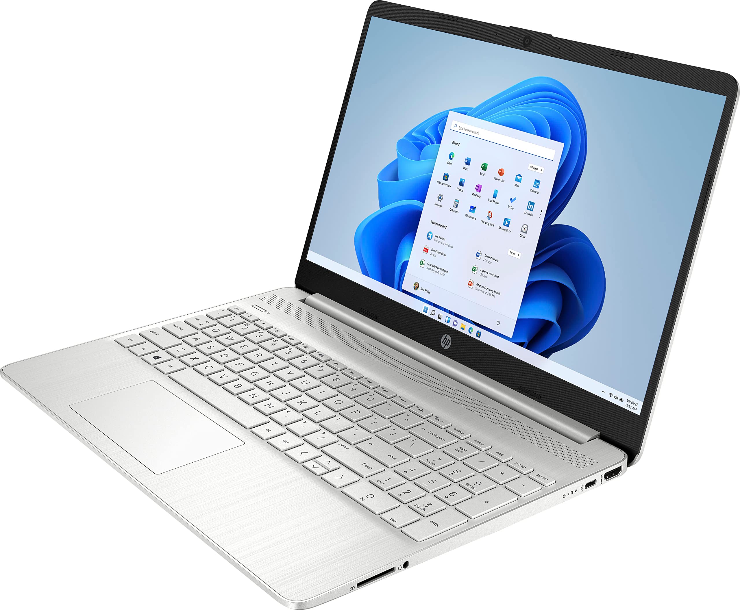 HP 15-ef2013dx Renewed Laptop - AMD Ryzen 5 5500U 6-Core Processor, 16GB RAM, 1TB SSD, 15.6