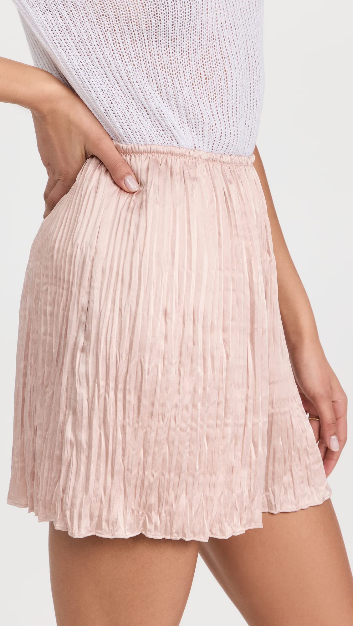 Vince Women's Crushed Velvet Shorts - Soft Stretchy Lounge Shorts for Women | Perfect for Yoga, Sleepwear & Casual Home Wear
