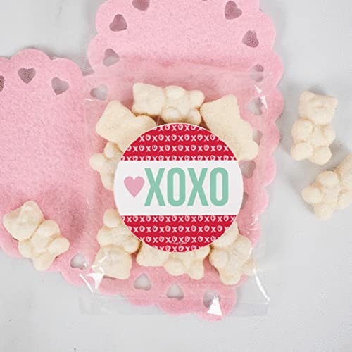 Personalized Valentine's Day Candy Gift Box - 10 Unique Candy Bags with Custom Stickers | Romantic Gifts for Couples, Sweet Treats for Parties & Anniversary Celebrations