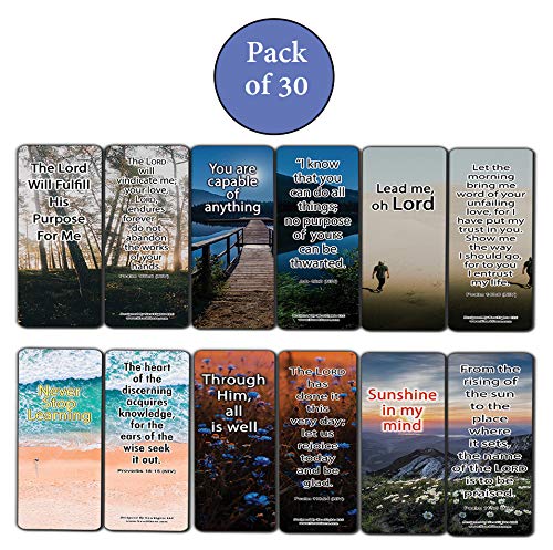 NewEights Living Your Purpose Bible Verses (30-Pack) - Inspirational Scripture Cards for VBS, Sunday School, Easter, Baptism, Thanksgiving & Christmas - Perfect for Worship, Bible Study & Gift Giving