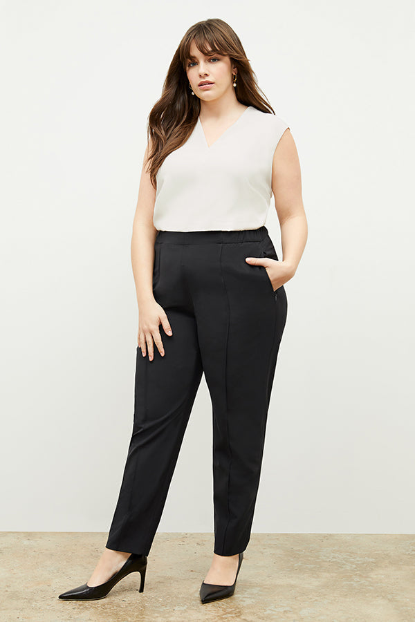 Colby Travel Pants for Men - OrigamiTech Stretch Wrinkle-Free Black Dress Pants for Business & Casual Wear - Perfect for Office, Commuting, and Travel