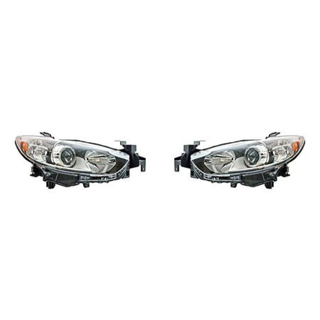 2014-2016 Mazda 6 Headlight Assembly - DOT Certified LED Headlights with Bulbs (Driver & Passenger Side) | Perfect for Night Driving & Car Upgrades | MA2518160 MA2519160