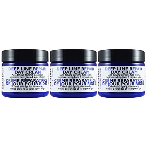 Carapex Deep Line Day Cream - Anti-Aging Daily Moisturizer for Sensitive, Dry & Normal Skin | Unscented, Paraben-Free Face Cream | 2oz (3-Pack) | Perfect for Daily Skincare Routine & Travel
