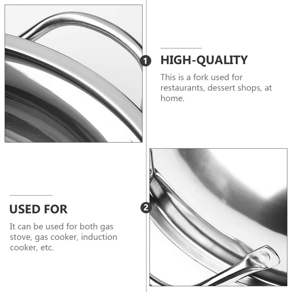 Stainless Steel Shabu Shabu Pot with Divider - 1pc Cabilock Hot Pot for Gas & Induction Stoves - Perfect for Home Cooking, Asian Cuisine & Family Gatherings
