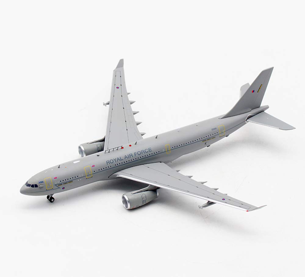 1/400 Scale CMO A330 MRTT RAF Metal Die Cast Model Aircraft - 5.5 x 5.9 Inches - Collectible Military Plane Replica for Aviation Enthusiasts & Home Office Decor