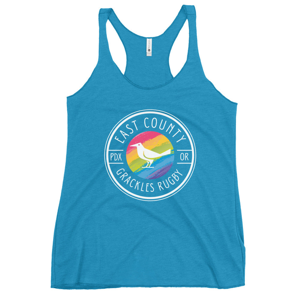 East Co. Grackles Women's Racerback Tank Top - Breathable Workout & Yoga Tank for Women - Perfect for Gym, Running, and Casual Wear