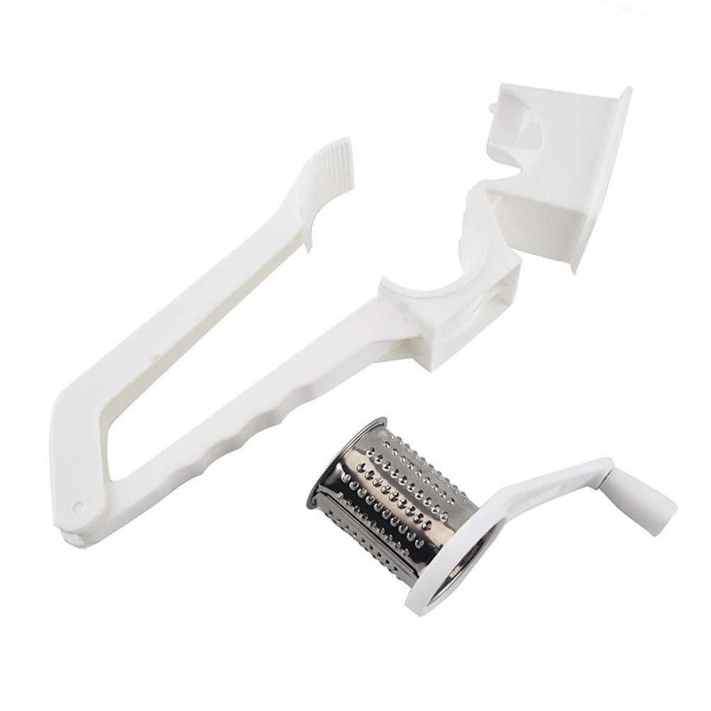Hemoton Rotary Cheese Grater - 1pc Handheld Cheese Slicer & Shredder with Crank Handle, Multi-Purpose Kitchen Tool for Grating Cheese, Carrots & Vegetables - Perfect for Pizza, Pasta & Salad Prep