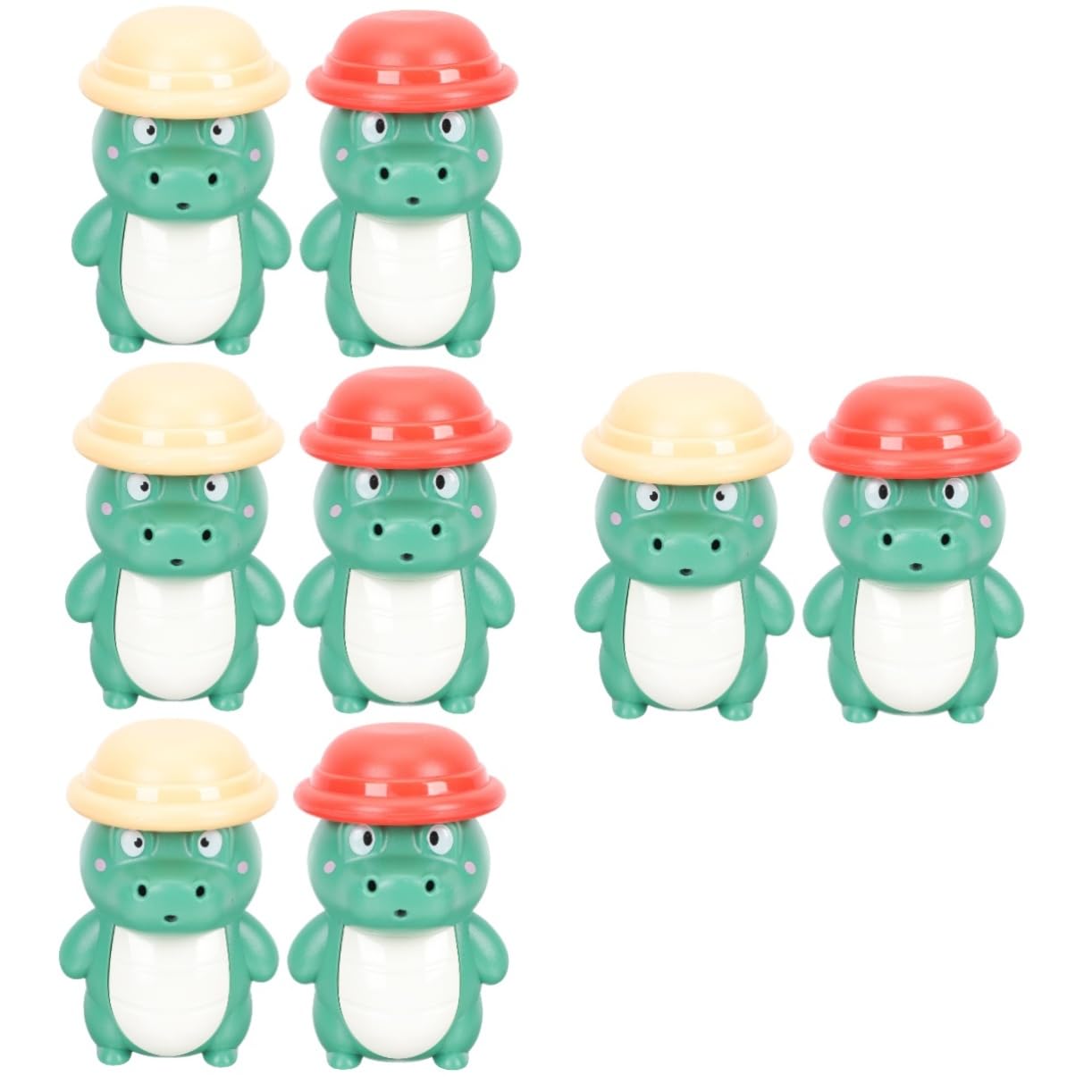 HEMOTON 8-Piece Bath Toys Set - Wind Up Animal Water Sprinkler Toys for Kids, Fun Bathtime & Pool Playtime (Duck, Turtle, Frog) - Safe ABS Plastic Toddler Bath Accessories