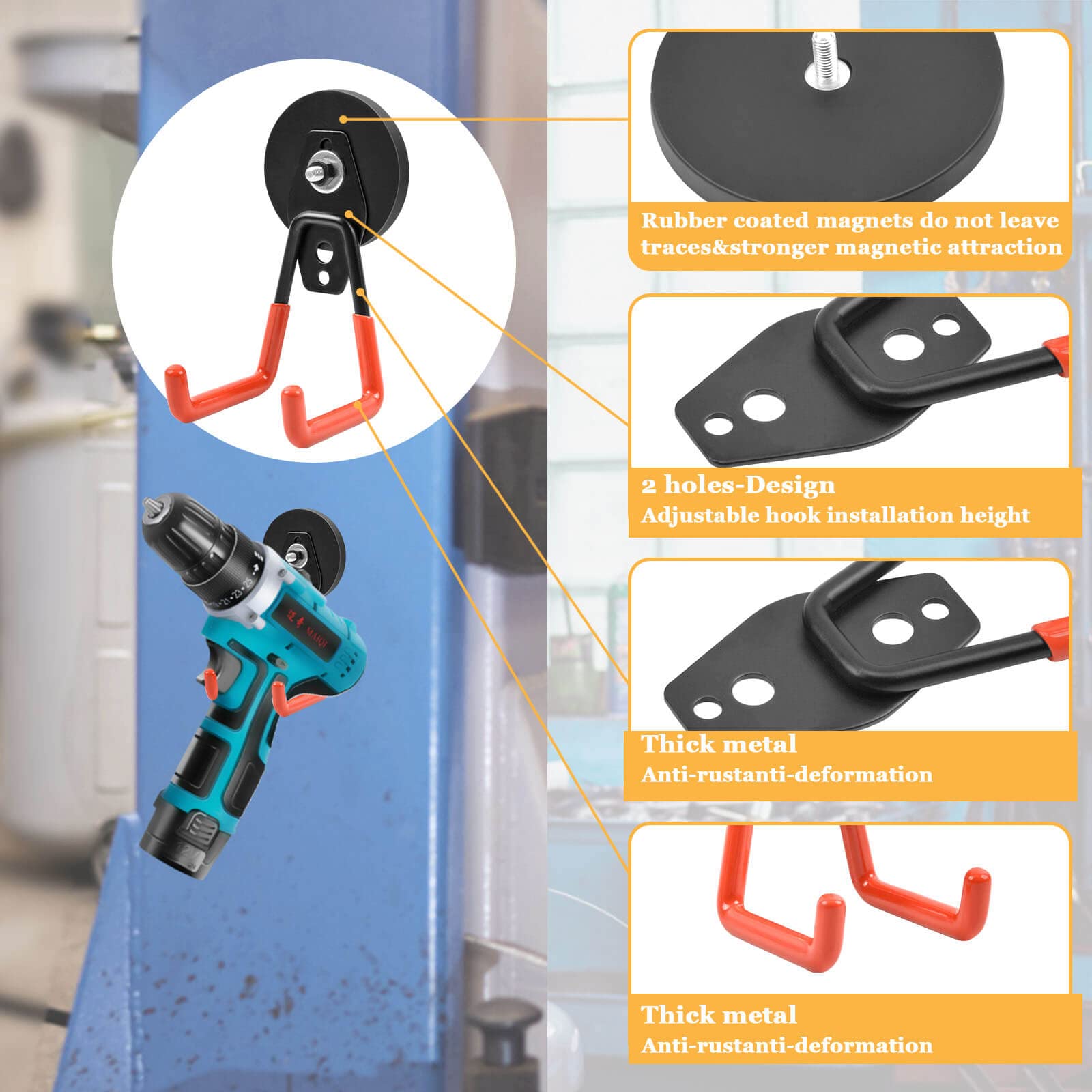 Heavy Duty Magnetic Hooks 2.59