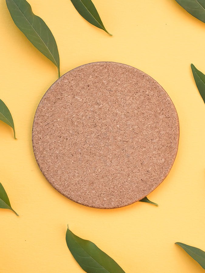 Premium Cork Trivet Placemat Set - Heat Resistant, Eco-Friendly Round Coasters for Hot Pots & Pans - Perfect for Dining Tables, Kitchen Countertops & Outdoor Entertaining