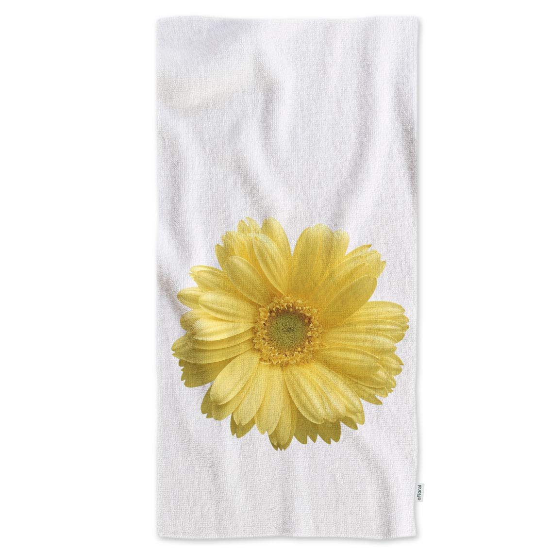 oFloral Sunflower Hand Towels - Soft, Comfortable & Super Absorbent Bath & Kitchen Towels (15x30 Inches) - Perfect for Bathroom, Kitchen, Spa, Gym & Yoga