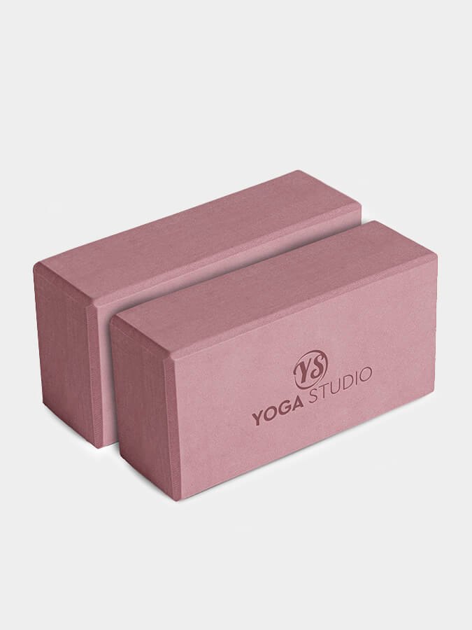 Premium EVA Yoga Blocks Twin Pack - Non-Slip Yoga Bricks for Stability & Alignment - Ideal for Hot Yoga, Pilates, and Home Workouts