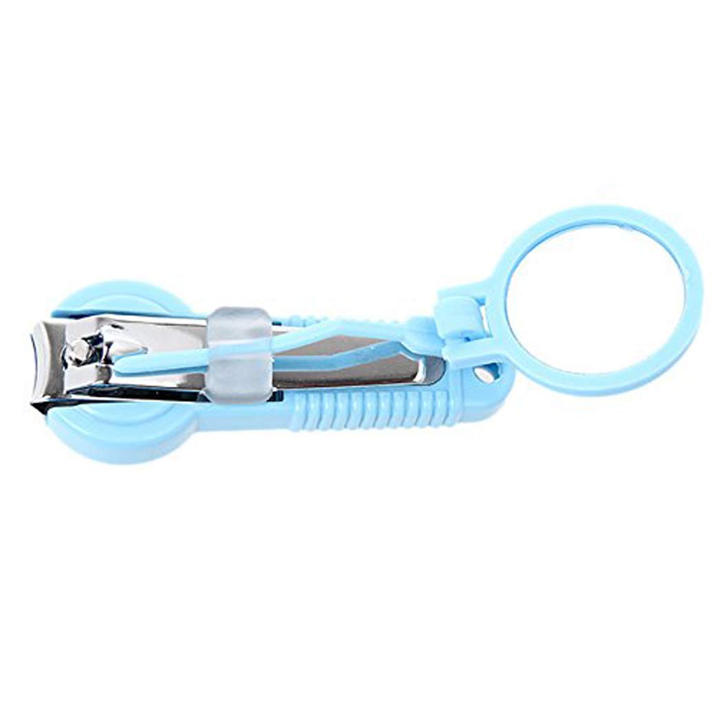 MEZON Stainless Steel Nail Clipper with Magnifying Glass - Professional Manicure Pedicure Tools for Kids & Seniors - Easy Grip Nail Cutter for Elderly Care & Children's Safety - Perfect for Home, Travel, and Salon Use