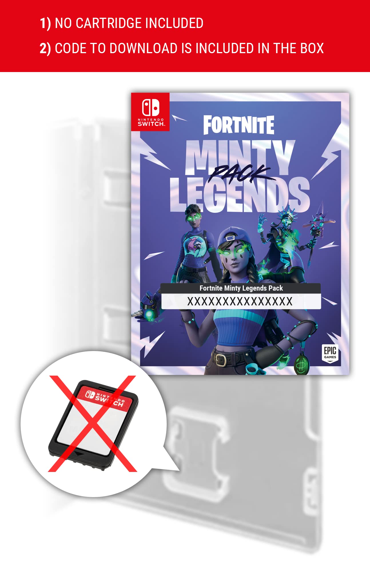Fortnite Minty Legends Pack - Digital Download Code for Nintendo Switch | Epic Games Exclusive | Perfect for Battle Royale Gaming & Online Multiplayer