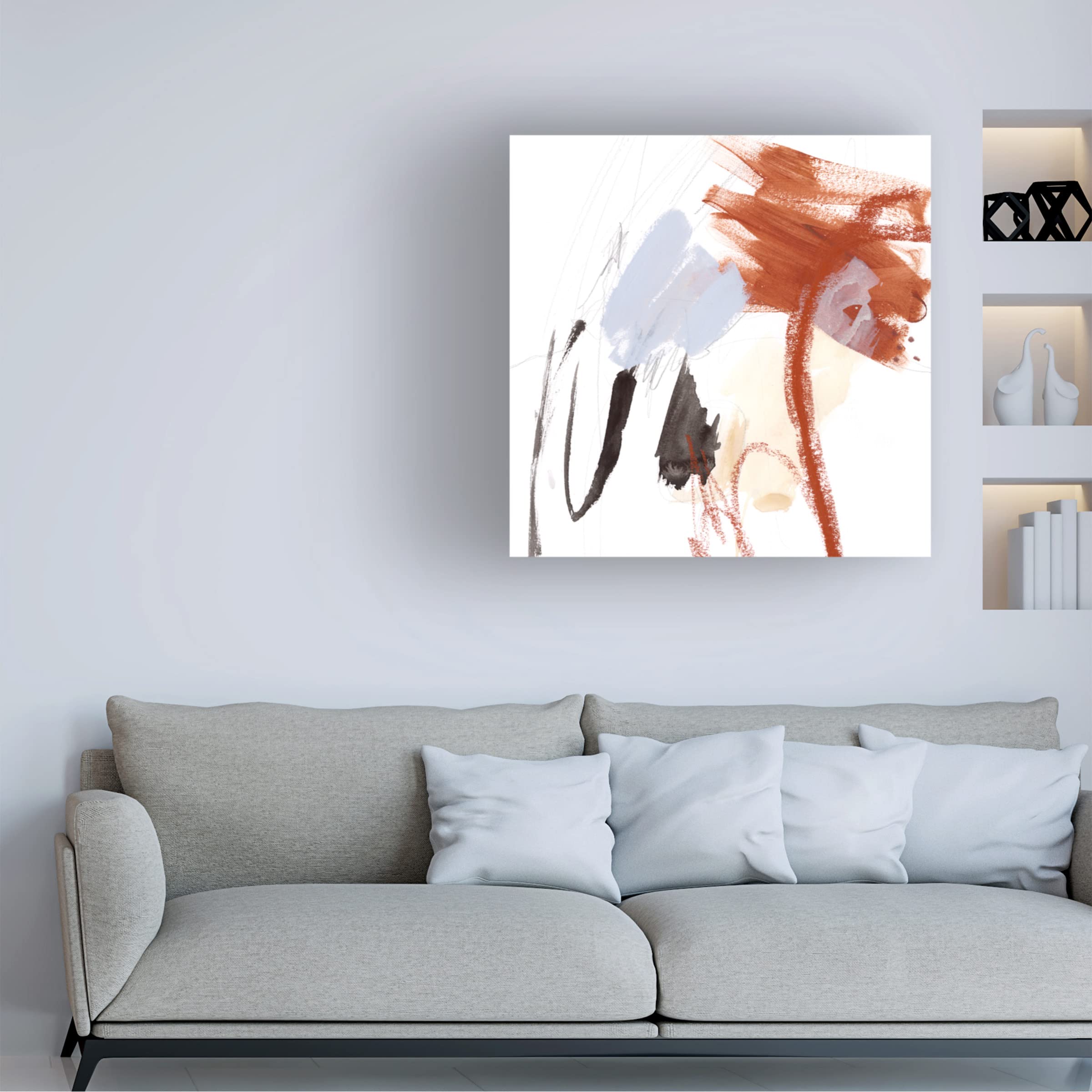 Victoria Borges 'Iron and Down I' Canvas Wall Art Print - Modern Abstract Home Decor for Living Room, Bedroom & Office | Trademark Fine Art Collection