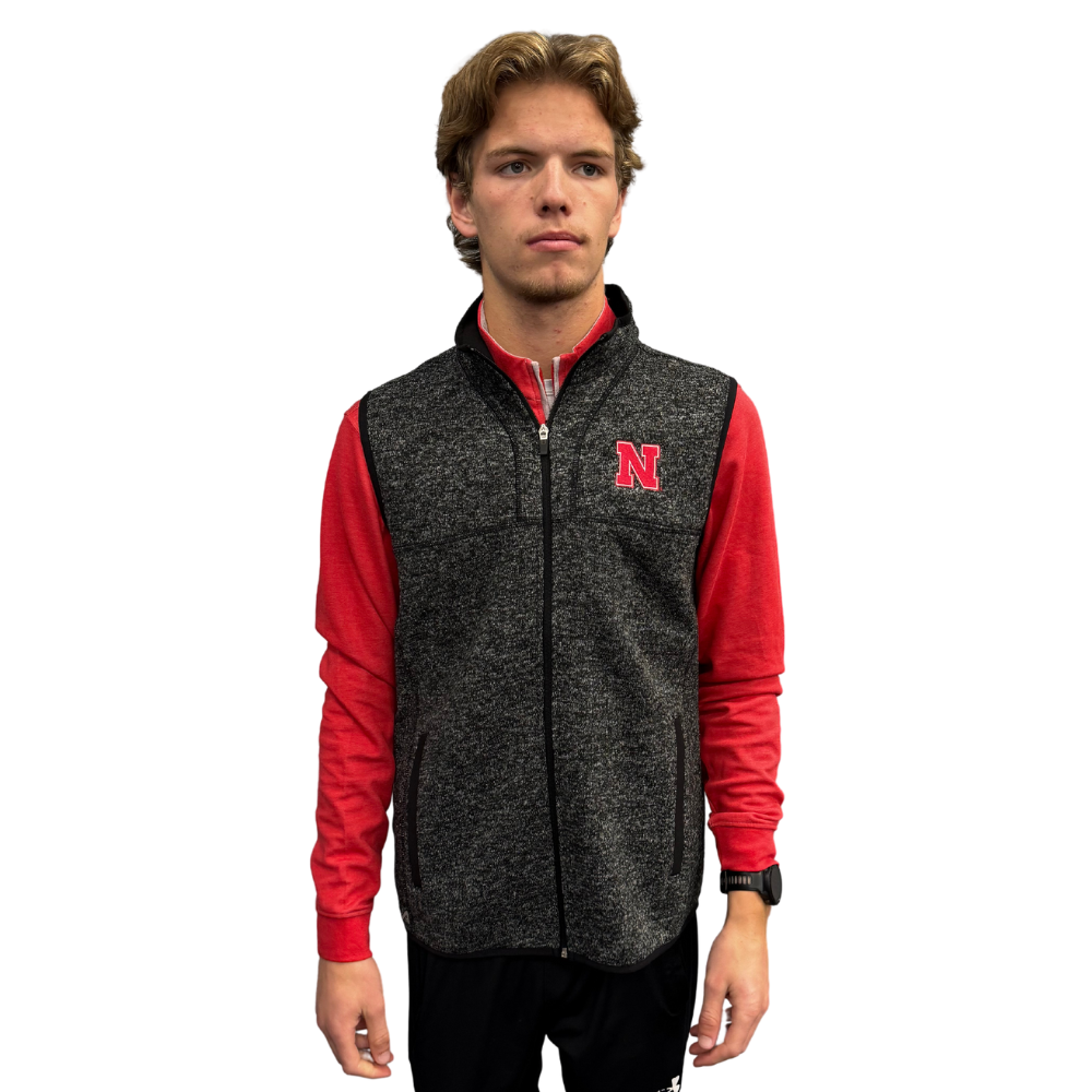 Men's Nebraska Huskers Fortune Vest - Lightweight Puffer Vest for Football Fans, Hunting & Outdoor Activities | Perfect for Game Day & Cold Weather