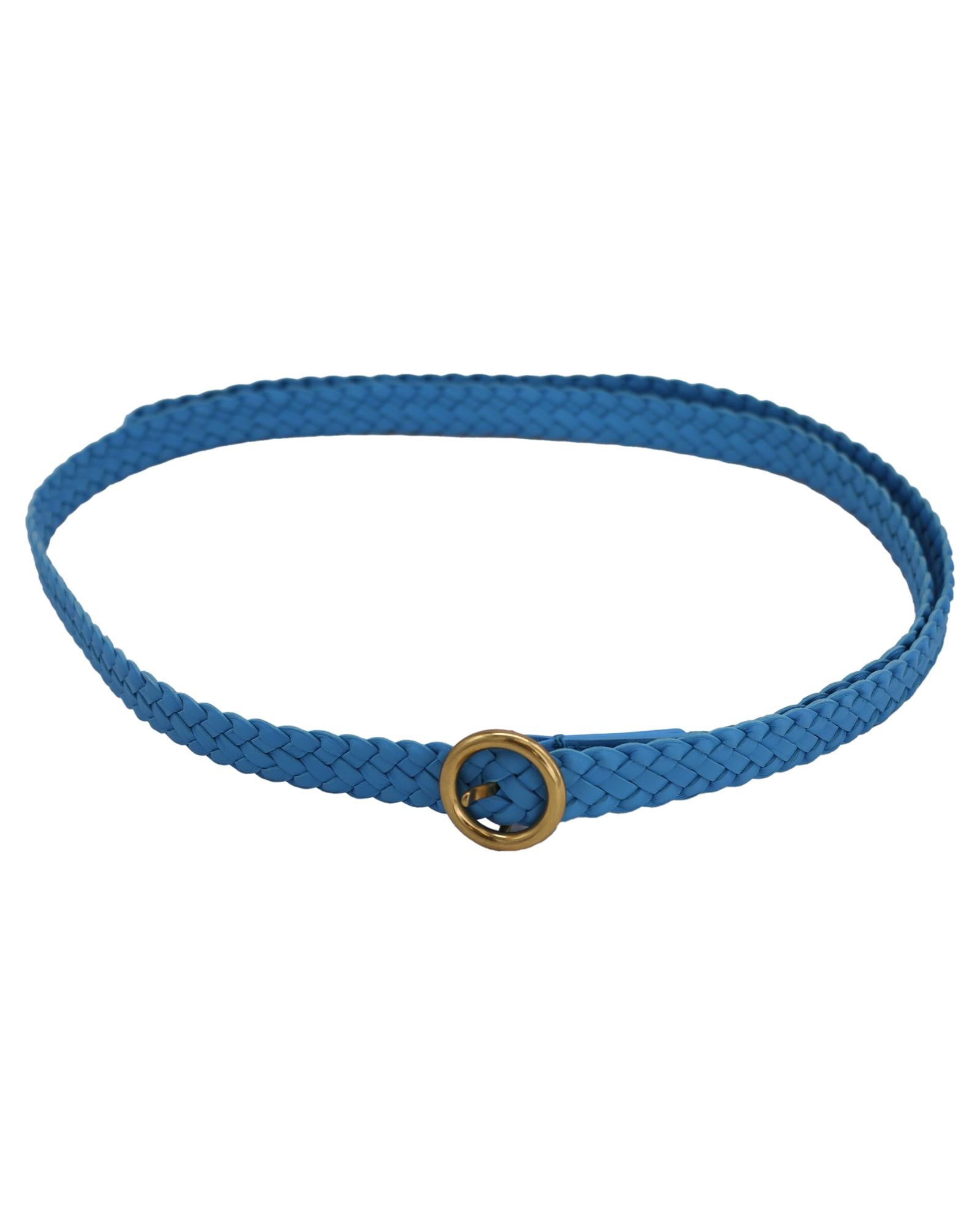 Braided Leather Belt with Ring Buckle for Men & Women - Stylish & Durable Fashion Accessory for Jeans, Dresses & Casual Outfits