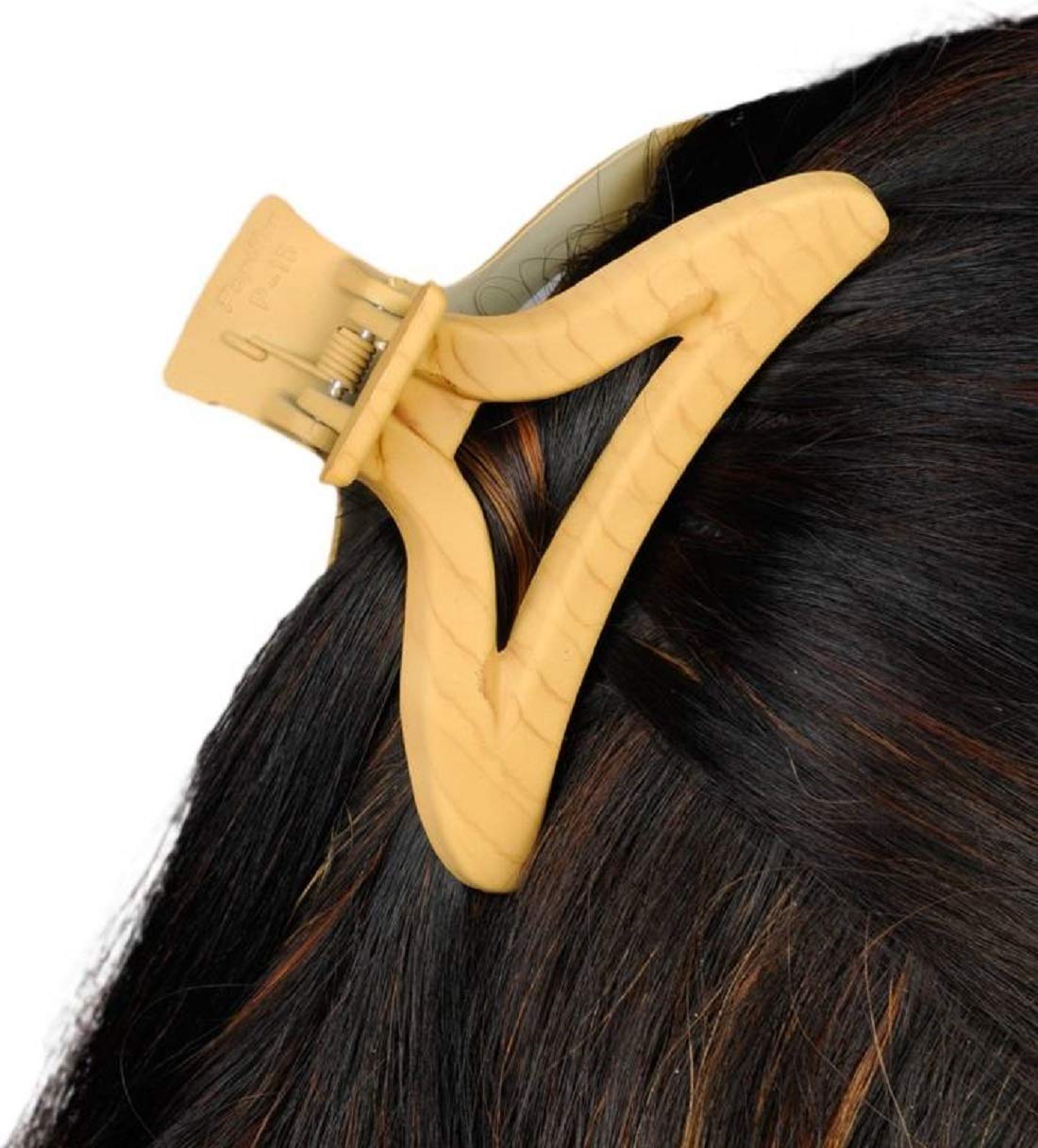Trendy imioxo Plastic Hair Claw Clips for Women - Medium Size Hair Clutch Set of 3 - Perfect for Ponytails, Buns & Everyday Hairstyles