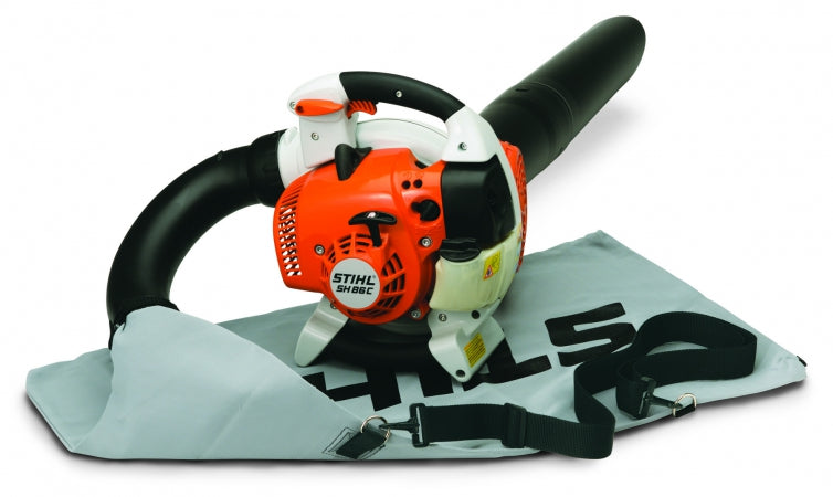 STIHL SH 86 C E Handheld Leaf Blower Vacuum Mulcher - Easy Start Gas Powered Yard Cleanup Tool for Lawn, Garden & Leaf Collection
