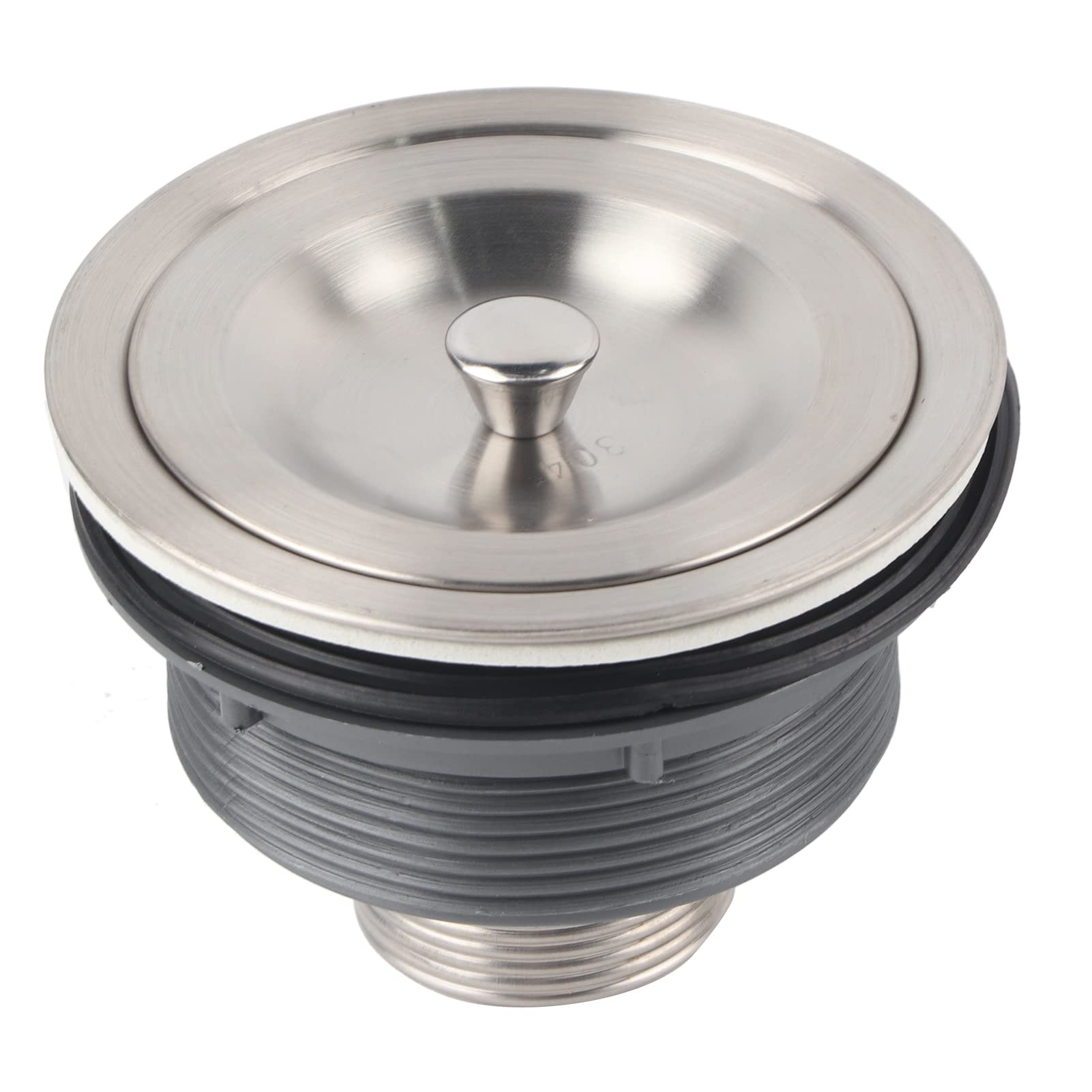 Premium Stainless Steel Kitchen Sink Strainer & Drain Filter - Heavy Duty Sink Stopper with Fine Mesh for Food Waste, Hair Clog Prevention - Ideal for Home Kitchen, RV, Camper & Restaurant Use