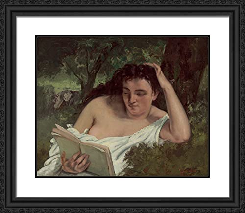 Black Ornate Wood Frame with Double Matting