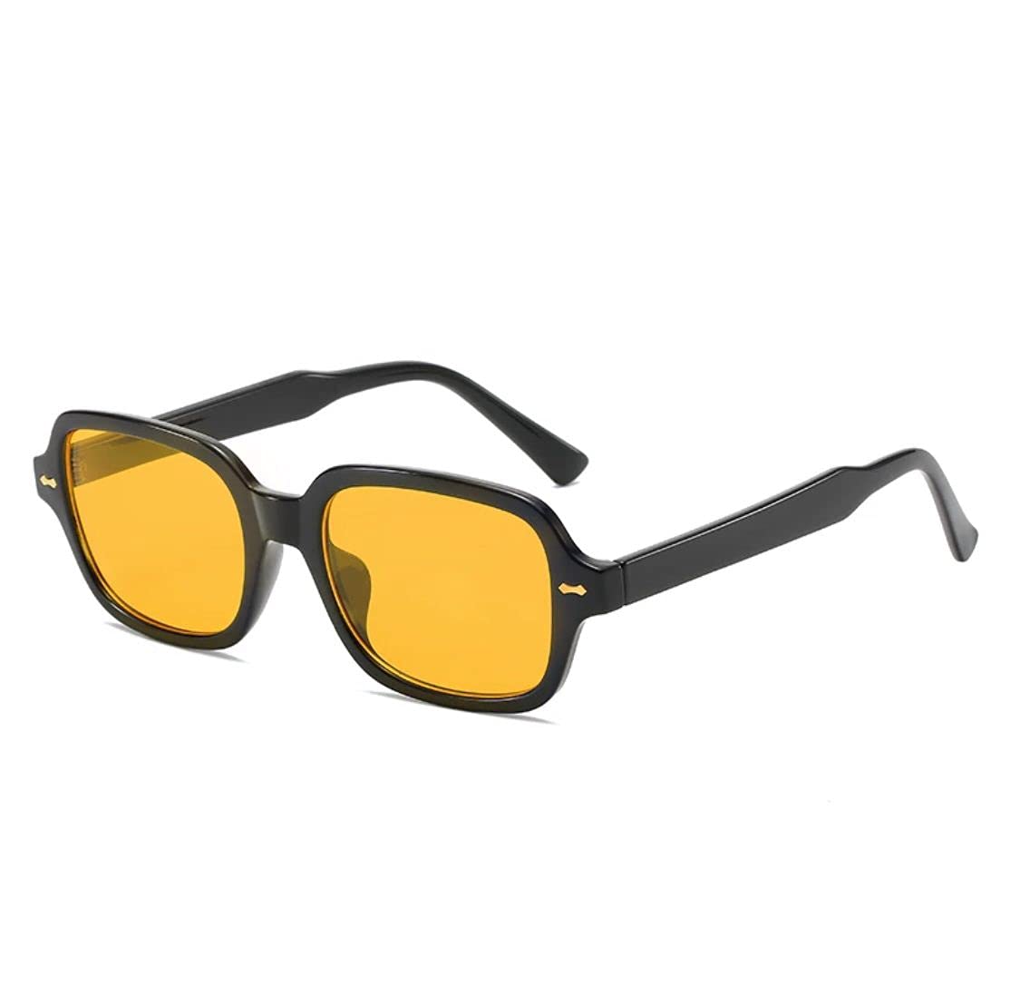 Stylish Unisex Oversized Orange Sunglasses with UV Protection - Trendy Orange Lens Shades for Men & Women - Perfect for Beach, Driving, and Outdoor Activities