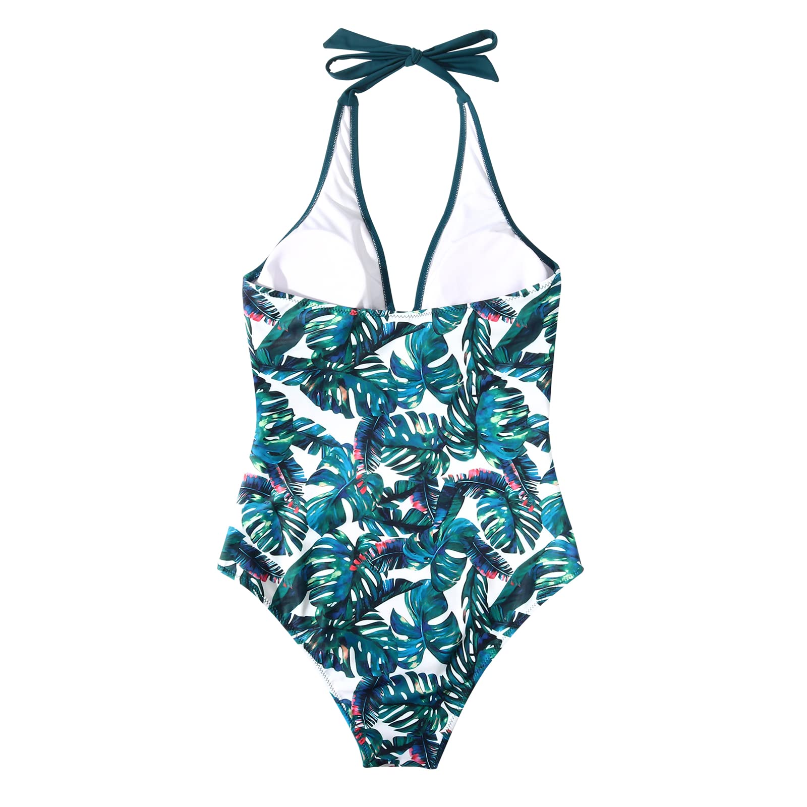 SUUKSESS Women's Sexy Tummy Control One Piece Swimsuit - Halter Push Up Bathing Suit for Beach, Pool & Vacation | High Waisted Slimming Swimwear for Women