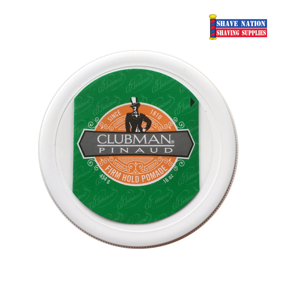 Clubman Firm Hold Pomade - Strong Hold Styling Wax for Men's Hair - Perfect for Slick Back, Pompadour & Classic Hairstyles