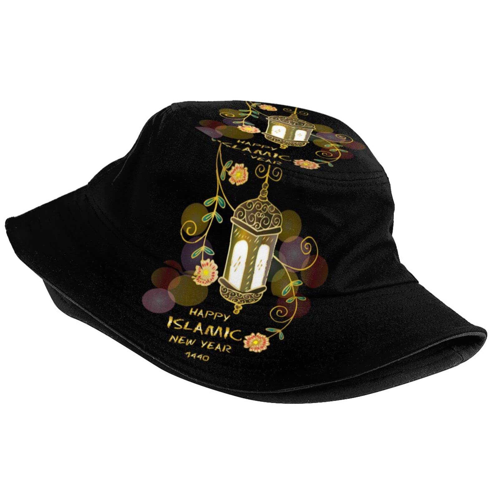 Islamic Muharram Bucket Hat - Sun Protection Fisherman Hat for Men & Women - Perfect for Outdoor Activities, Beach, and Religious Celebrations