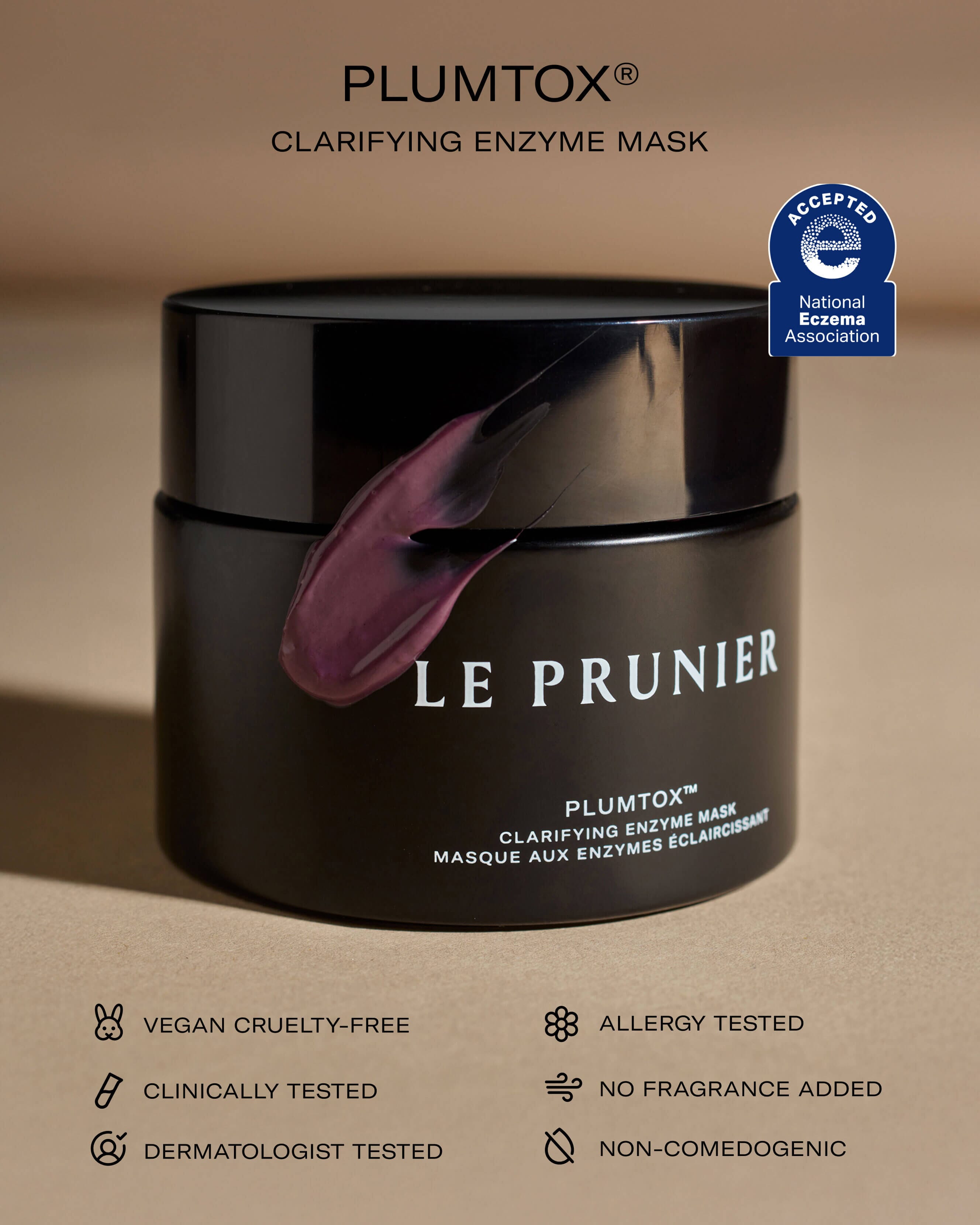 Plumtox™ Clarifying Enzyme Mask - Exfoliating & Brightening Face Mask for Acne & Blackheads - Perfect for Oily & Combination Skin - At-Home Spa Treatment