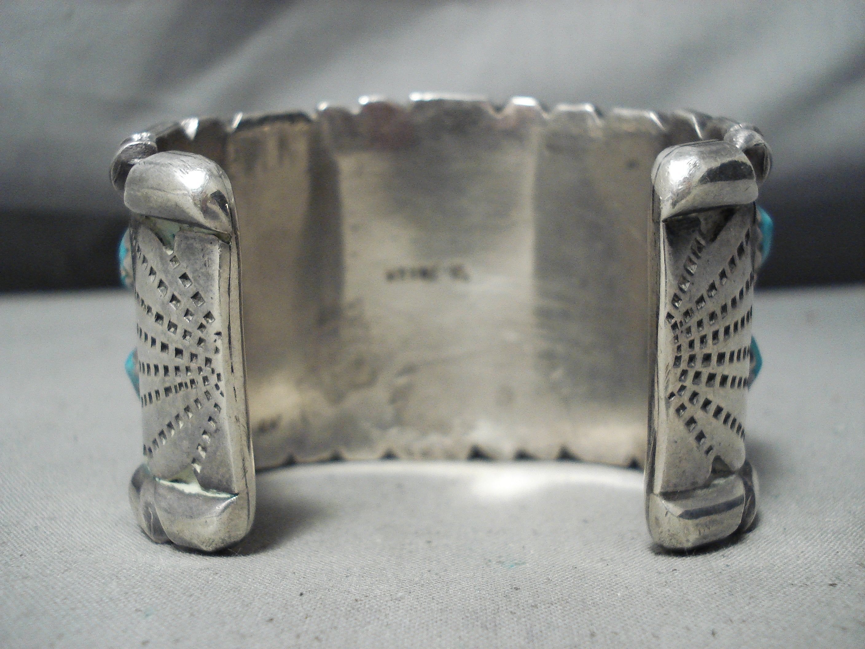 200g Vintage Native American Chunky Turquoise Sterling Silver Bracelet - Handmade Boho Jewelry for Women, Gift for Her, Wedding, Festival & Special Occasions
