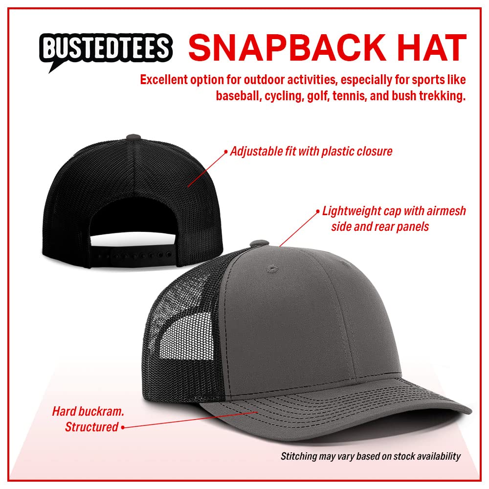 Bitcoin Outline Baseball Cap for Men - Adjustable Snapback Mesh Hat with Breathable Back - Perfect for Casual Wear, Outdoor Activities & Crypto Enthusiasts