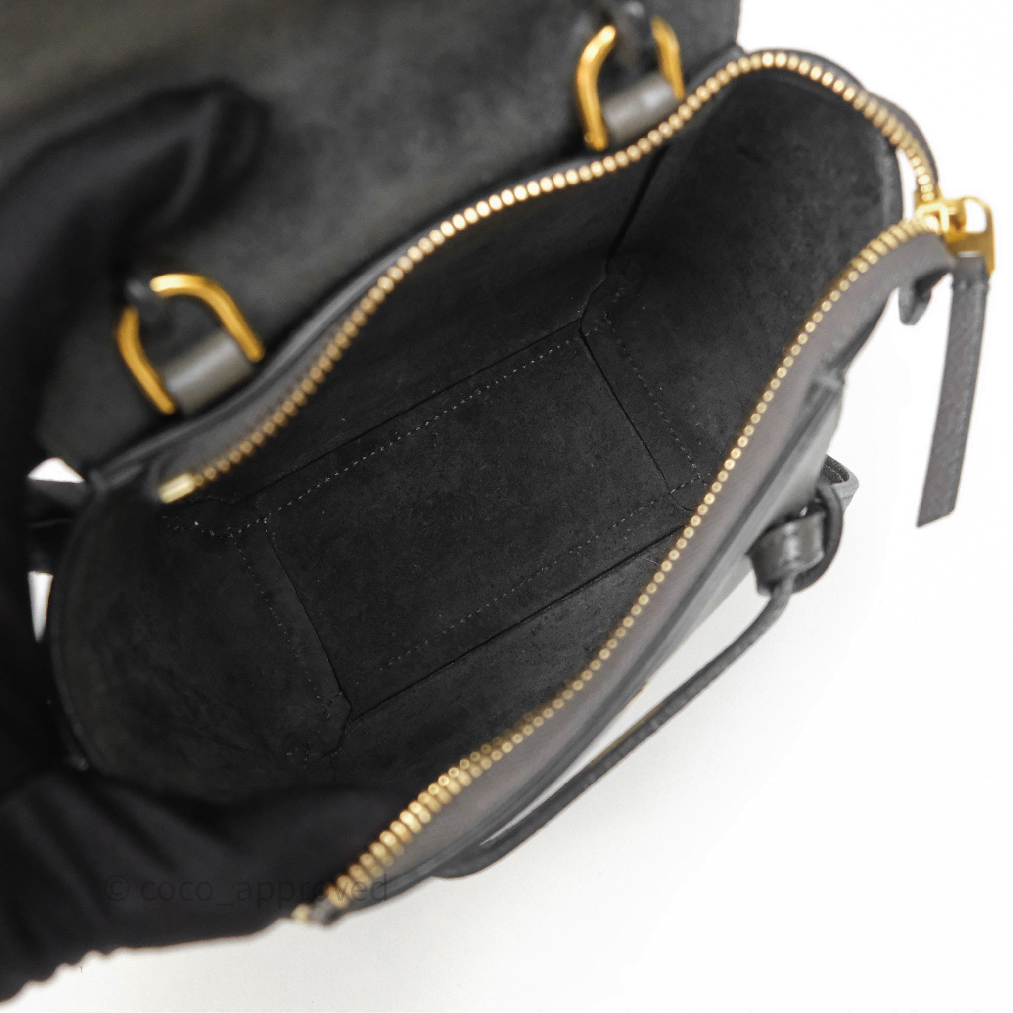 Celine Pico Belt Bag in Grey Grained Calfskin with Gold Hardware - Luxury Crossbody Bag for Women, Perfect for Everyday Use & Special Occasions