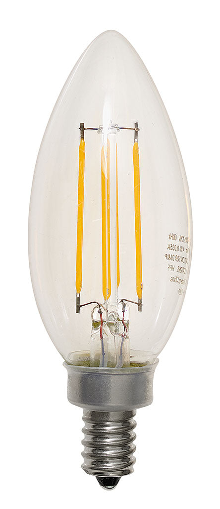 E12 LED Bulb 5W - Energy Efficient Mini Candelabra Base Light Bulb for Chandeliers, Ceiling Fans, and Decorative Lighting