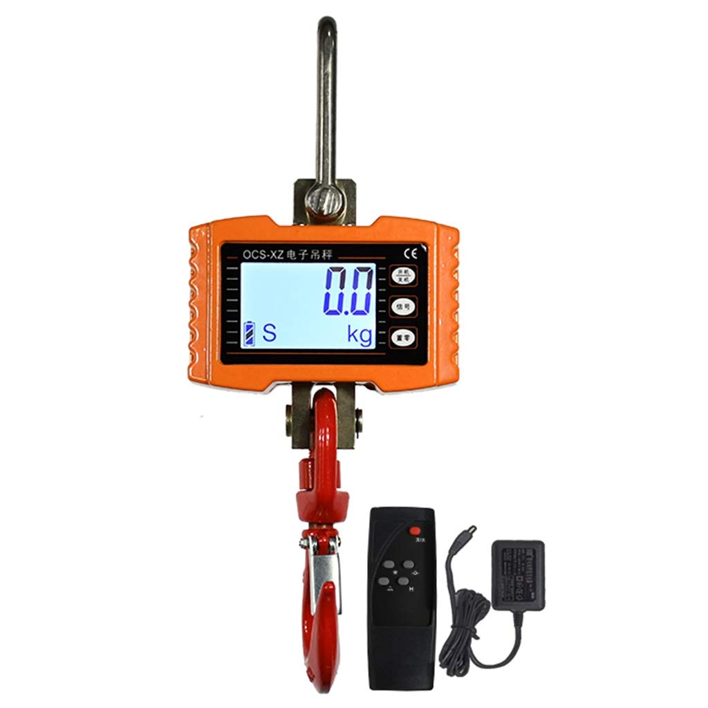 500kg/0.2kg Digital Hanging Scale - Stainless Steel Industrial Heavy Duty Hanging Scale with LCD Display - Compact Design for Warehouse, Shipping, Farming & Logistics (1000kg Capacity Option Available)