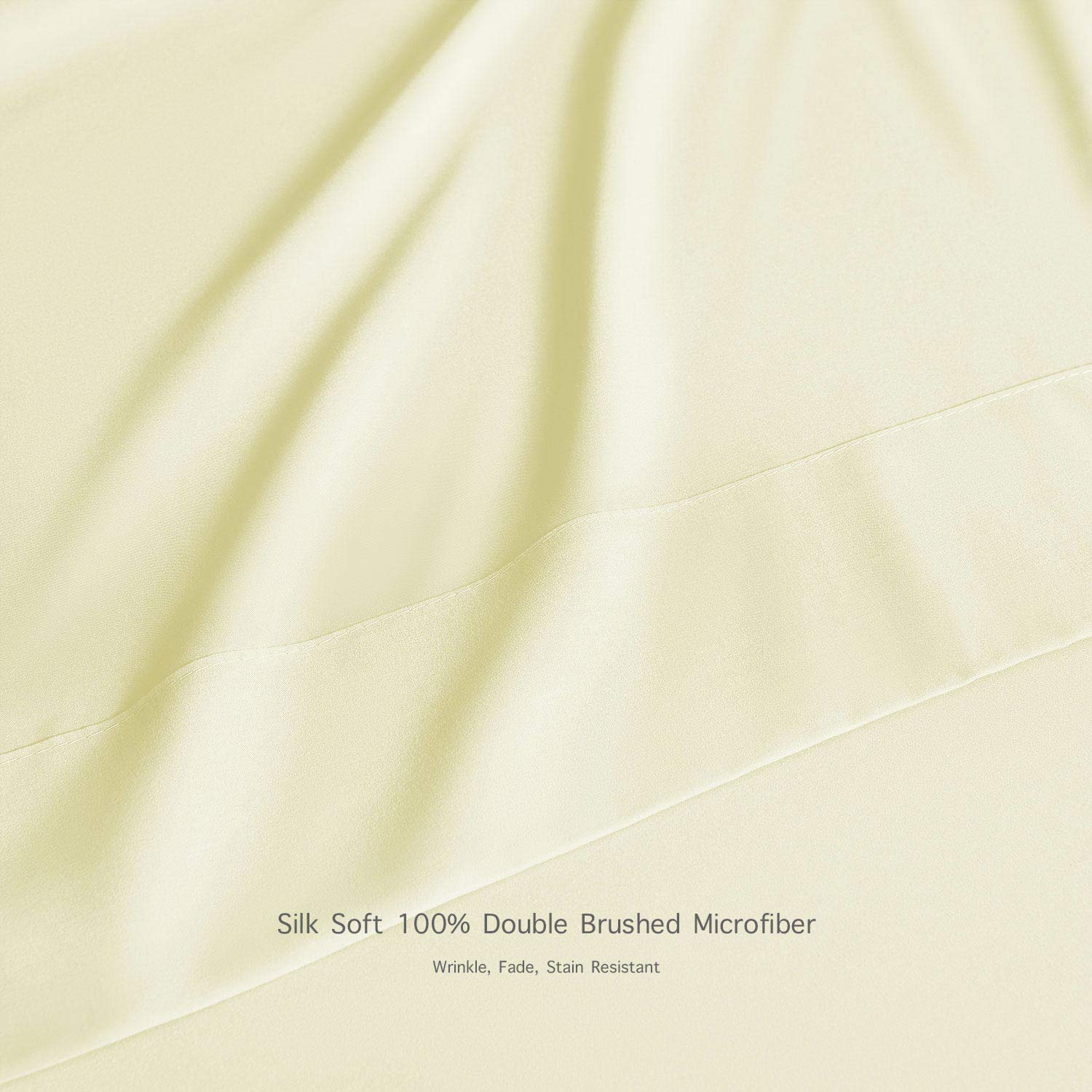 BASIC CHOICE Twin Size Sheet Set - Breathable & Cooling Bed Sheets for Kids & Teens - 3 Piece Luxury Hotel Quality Bedding with Deep Pockets - Ultra Soft & Wrinkle Free Ivory Twin Sheets - Perfect for Dorm Rooms, Guest Beds & Kids' Bedrooms