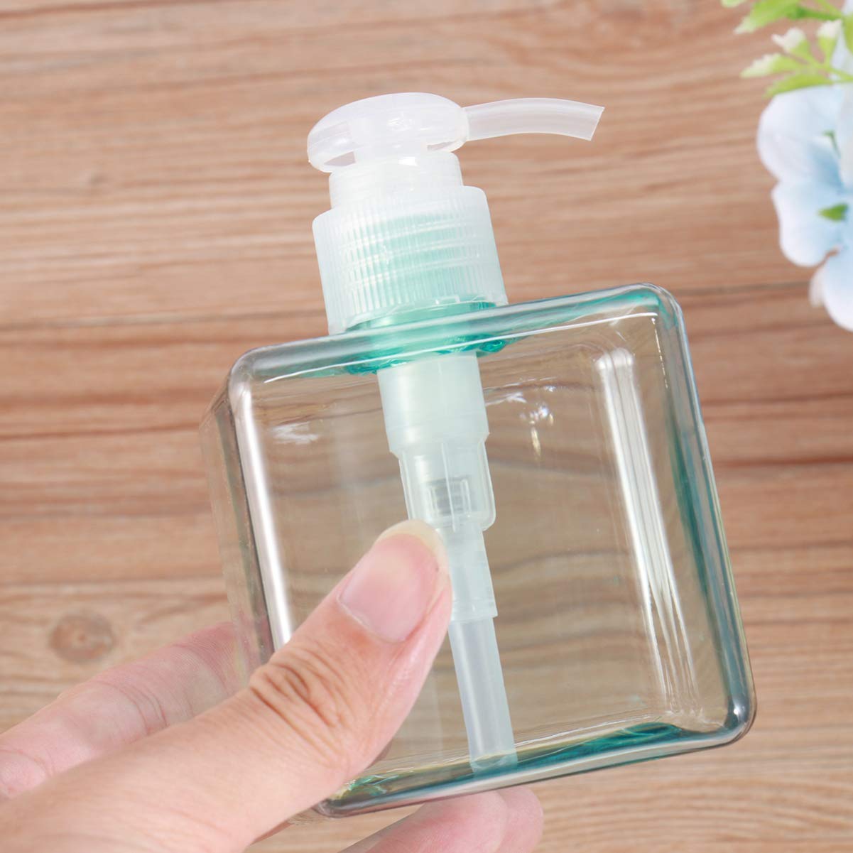 250ml Refillable Shampoo Dispenser Pump Bottle - Empty Soap & Lotion Dispenser for Kitchen, Bathroom & Hand Wash | Hemoton Liquid Dispenser for Shampoo, Soap & Body Wash