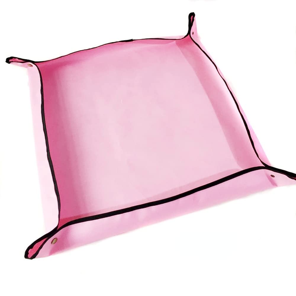 MIEDEON 50x50CM Pink Gardening Mat for Succulent Plants - Reusable Potting Soil Change Pad, Transplanting & Repotting Mat - Perfect for Indoor & Outdoor Planting, DIY Garden Projects, and Home Gardening Accessories