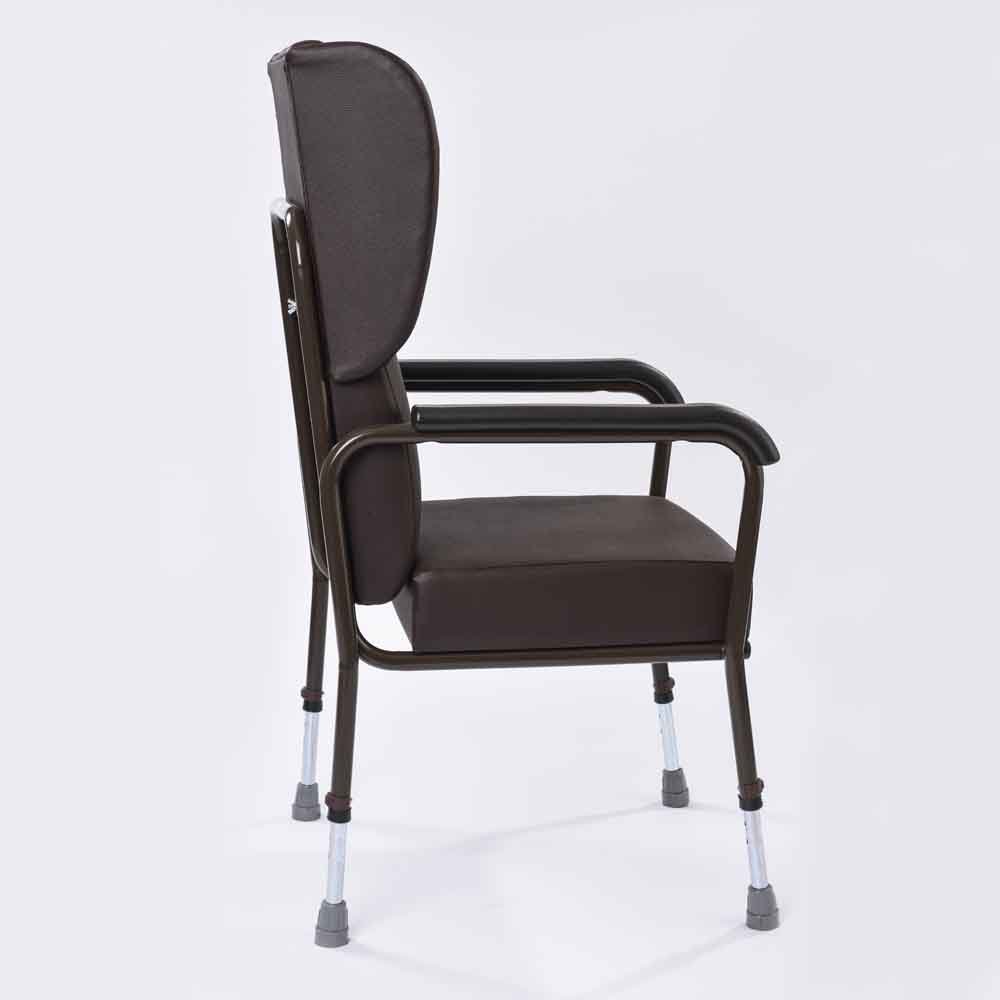 NRS Healthcare High Back Chair with Wings - Adjustable Height Ergonomic Office Chair with Padded Seat & Lumbar Support for Back Pain Relief - Perfect for Home Office, Gaming & Computer Workstations