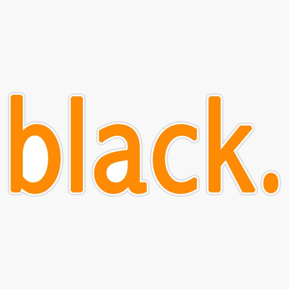 Orange is The New Black Vinyl Waterproof Sticker Decal - 5 Inch Durable Car, Laptop, Wall, Window Decoration - Perfect for Cars, Laptops, Home & Office Decor