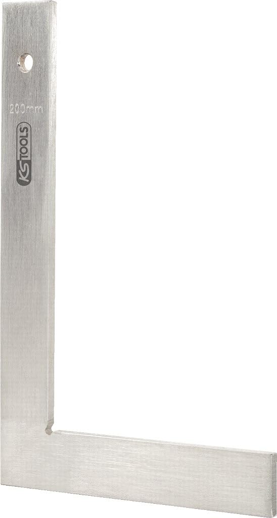 KS TOOLS 300.0239 750mm Clear Plastic Square Ruler - Perfect for Woodworking, Metalworking, and DIY Projects