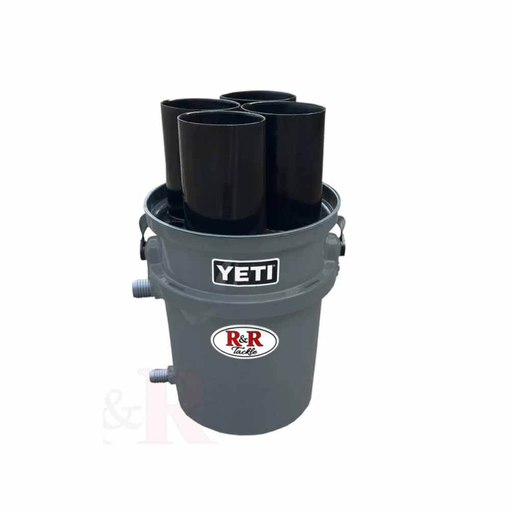 R&R Tackle Bucket Tube - Durable Fishing Gear Storage for Boats, Kayaks & Outdoor Adventures | Perfect for Bait, Lures & Tackle Organization