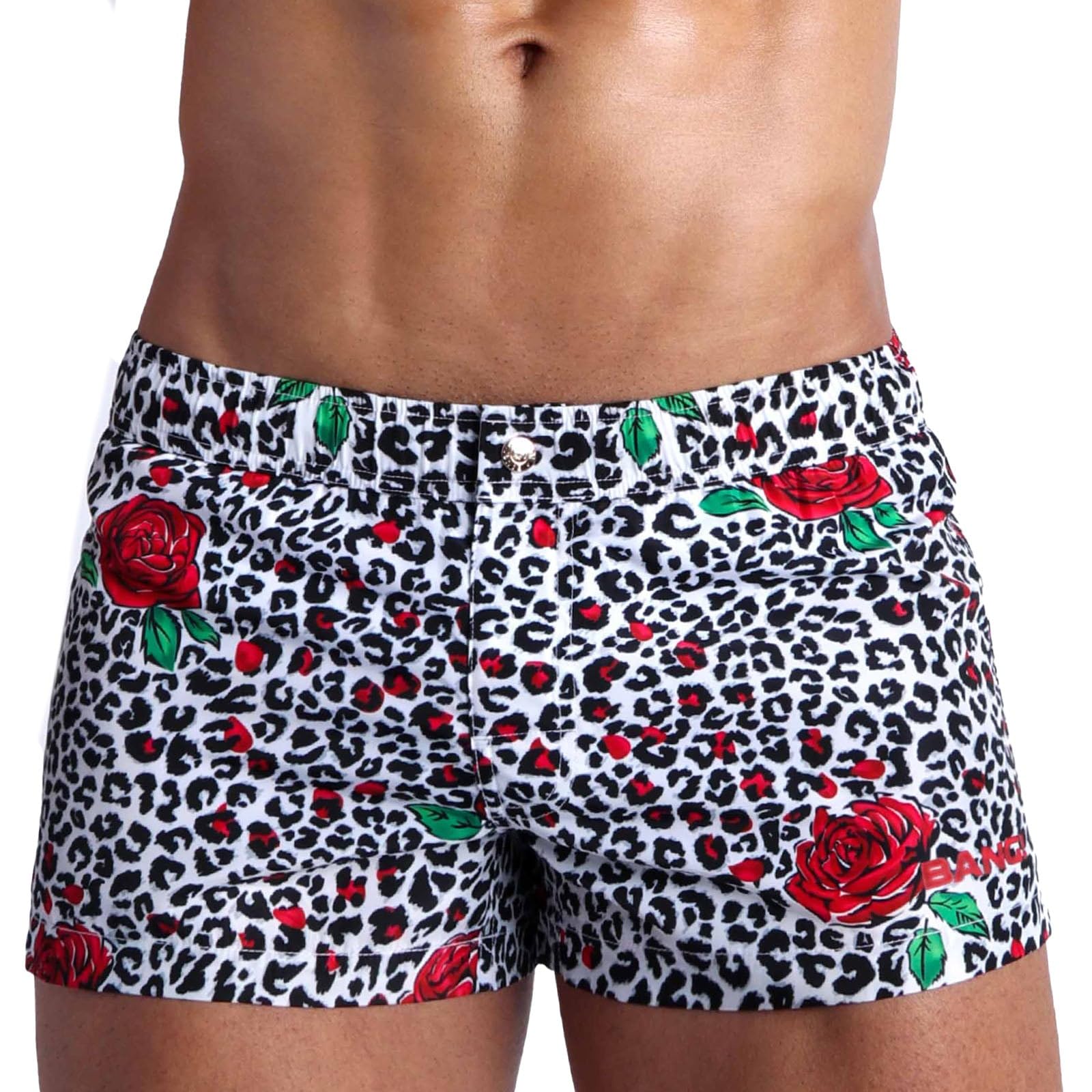 **Bang Men's Swimwear - Quick-Dry Square Cut Mini Swim Trunks - Premium Beach & Pool Shorts for Swimming, Surfing & Vacation**