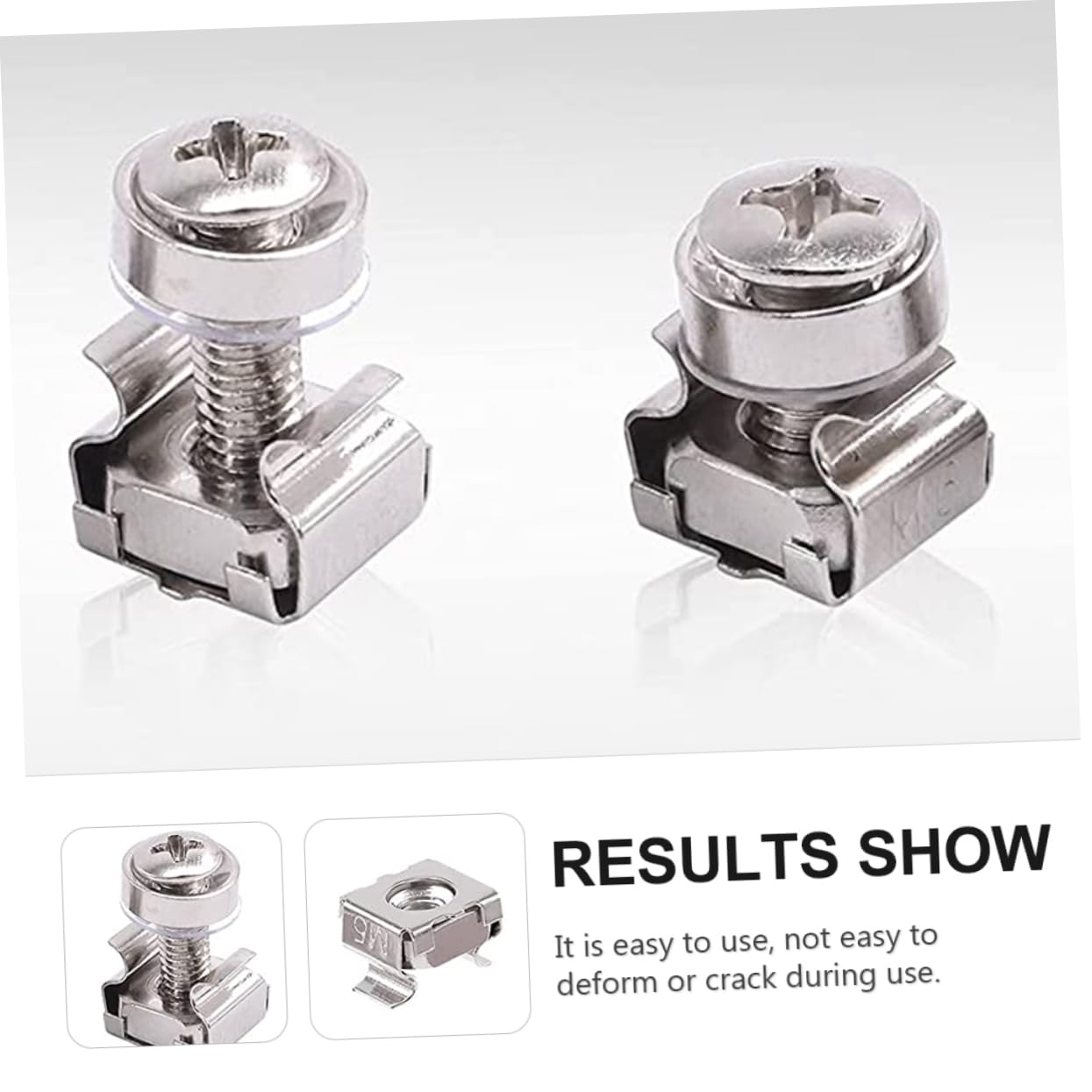 AOKWAWALIY 1 Set Server Rack Screws Kit - Includes Cage Nuts, Rack Mount Screws, and Hardware for Server Cabinets - Durable Carbon Steel Construction - Perfect for IT, Data Center, and Computer Rack Installation