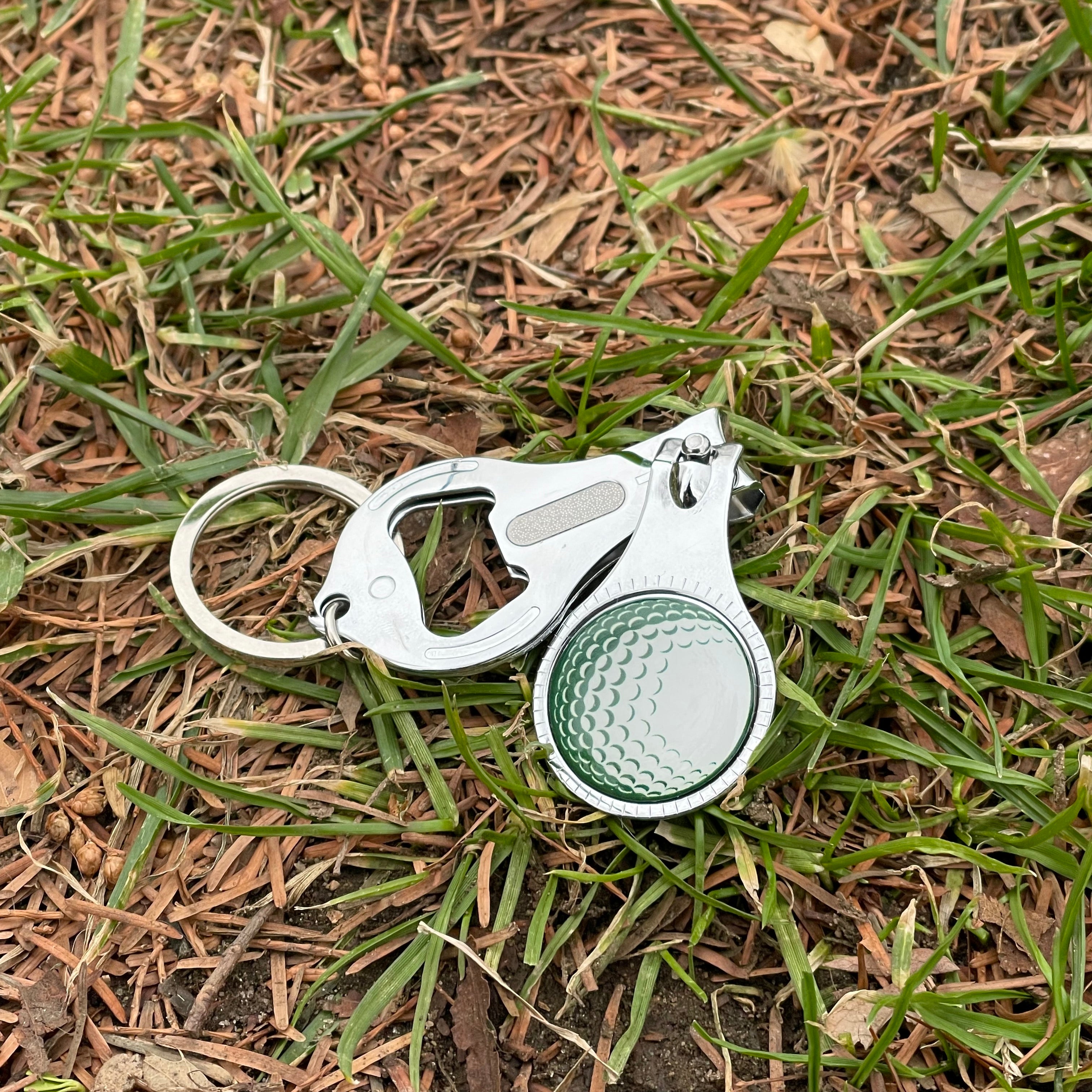 Premium Stainless Steel Golf Ball Design Nail Clipper - Sharp & Durable Fingernail & Toenail Clippers for Men & Women - Perfect for Golf Lovers, Travel, Home & Grooming Kits