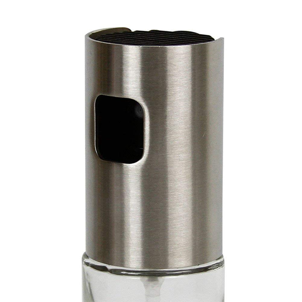 Premium Olive Oil Sprayer - Food Grade Stainless Steel & Glass Oil Mister Bottle for Cooking, Salad, BBQ, Baking | Kitchen Oil Dispenser & Vinegar Spray Bottle | Perfect for Healthy Cooking, Grilling & Meal Prep