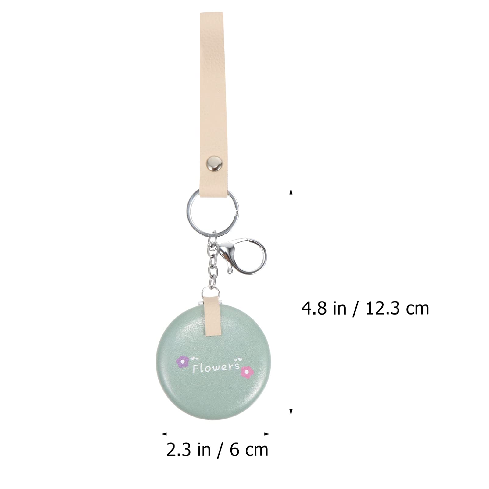 HEALLILY 1pc Vanity Mirror - Small Double-Sided Portable Handheld Cosmetic Mirror, Metal Circular Pocket Mirror for Makeup, Travel & Purse | Perfect for Home, Office & On-The-Go Touch Ups
