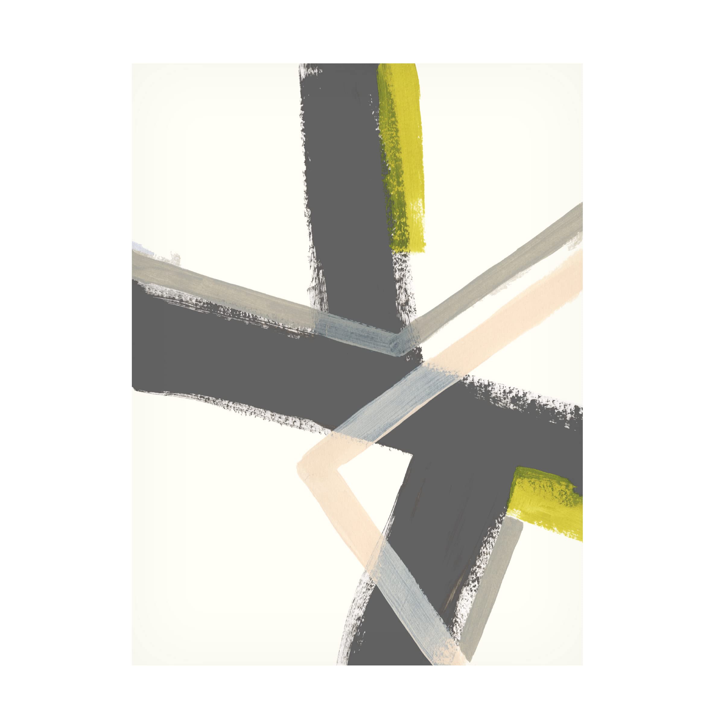 Linear Pulse IV Abstract Canvas Wall Art by June Erica Vess - Modern Home & Office Decor for Living Room, Bedroom or Workspace