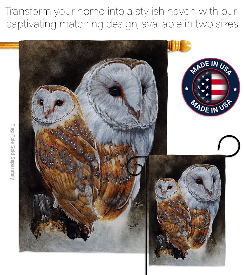 Lustrous Garden Birds House Flag Set 28